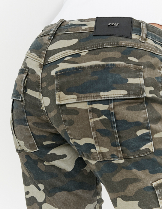 TALLY WEiJL, Camouflage Bootcut Trousers for Women