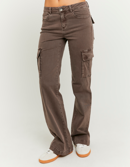 TALLY WEiJL, Braune Bootcut Cargohose for Women