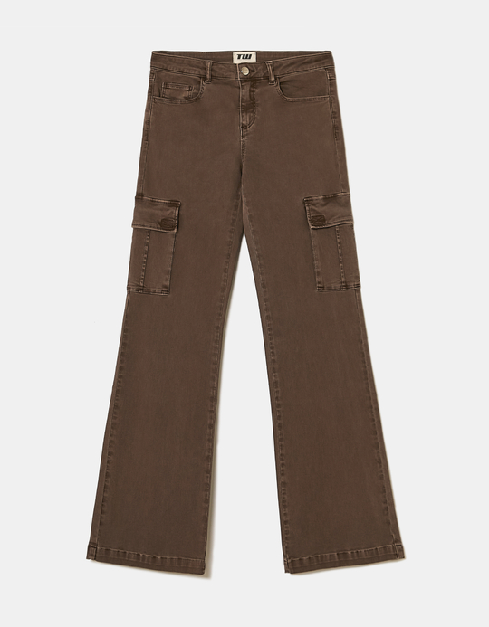 TALLY WEiJL, Braune Bootcut Cargohose for Women