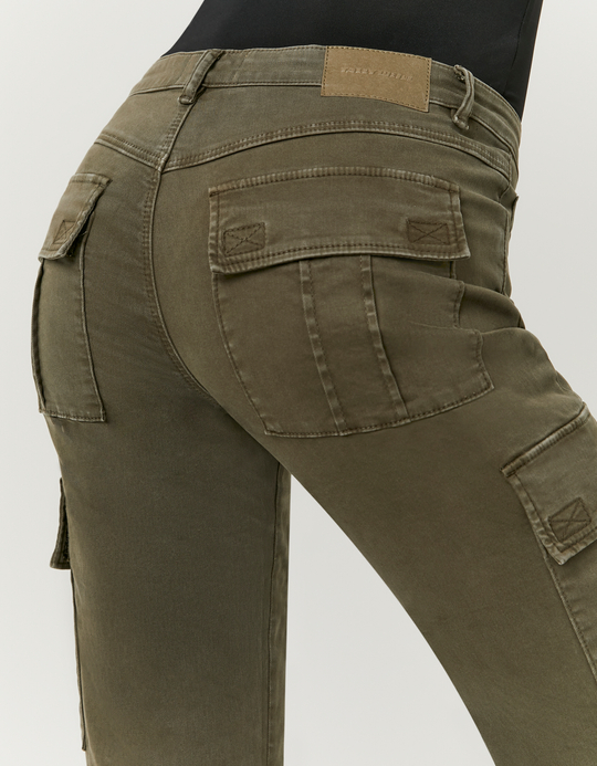 TALLY WEiJL, Pantalon Cargo Bootcut Kaki for Women