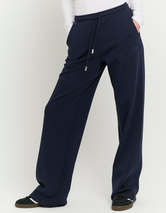 TALLY WEiJL, Niebieskie Długie Spodnie Jogger for Women