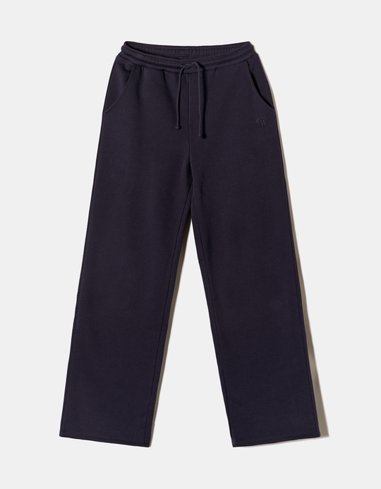TALLY WEiJL, Blue Wide Leg Basic Joggers for Women