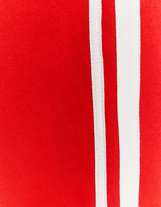 TALLY WEiJL, Pantalon Jogging Wide Leg Rouge Basique for Women