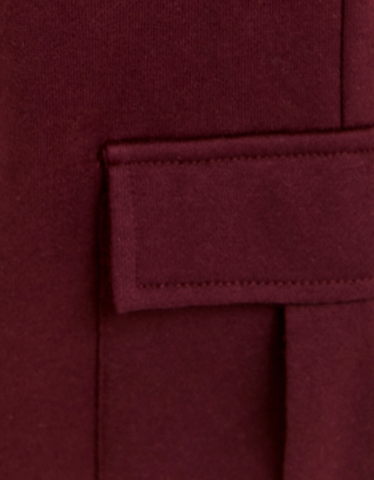 TALLY WEiJL, Burgundy Loose Cargo Jogger for Women
