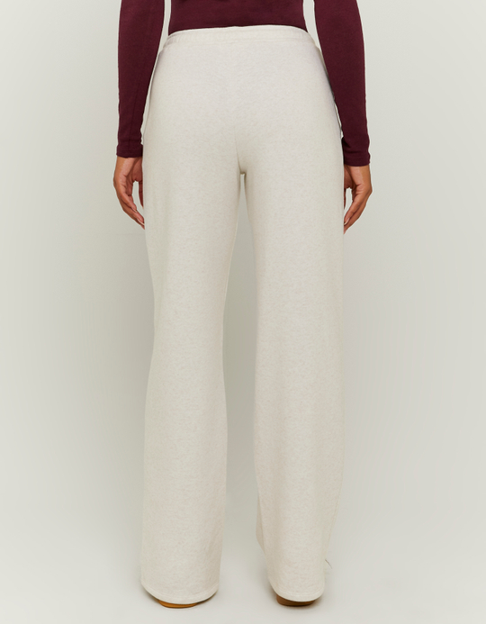 TALLY WEiJL, Beige Wide Leg Jogginghose aus Baumwolle for Women