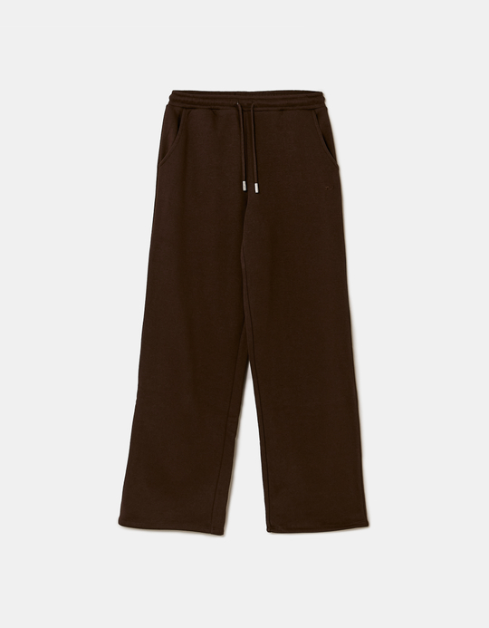 TALLY WEiJL, Pantaloni Tuta Wide Leg Brown for Women