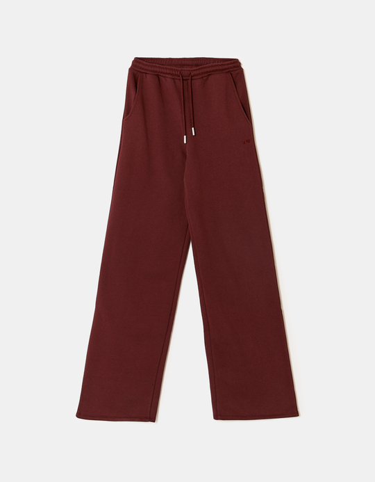 TALLY WEiJL, Burgundy Wide Leg Sweatpants for Women