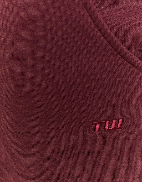 TALLY WEiJL, Burgundy Wide Leg Sweatpants for Women