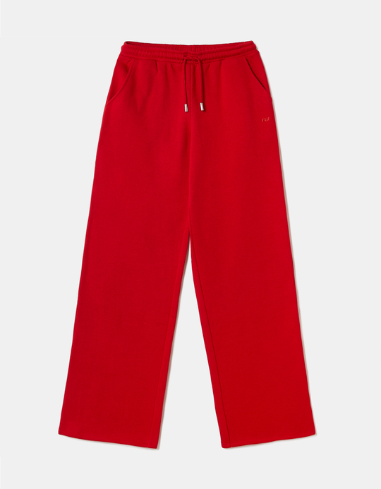 TALLY WEiJL, Red Wide Leg Sweatpants for Women