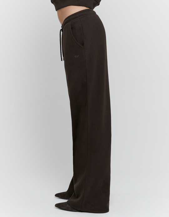 TALLY WEiJL, Braune Sweatpants mit weitem Bein for Women