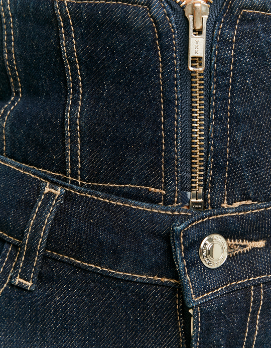 TALLY WEiJL, Wide Leg Jeans con Dettagli in Vita for Women
