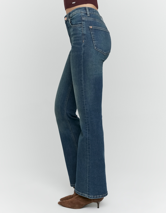 TALLY WEiJL, Dark Blue Flare Jeans for Women
