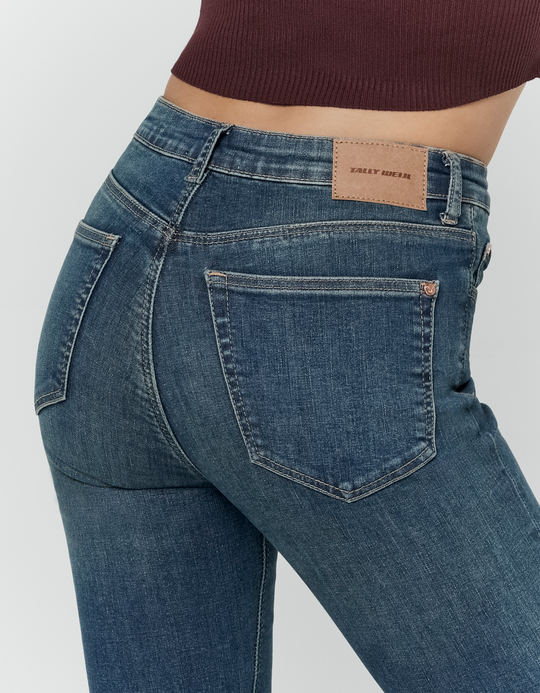 TALLY WEiJL, Dark Blue Flare Jeans for Women