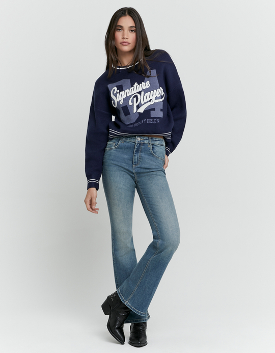 TALLY WEiJL, Light Blue Flare Jeans for Women