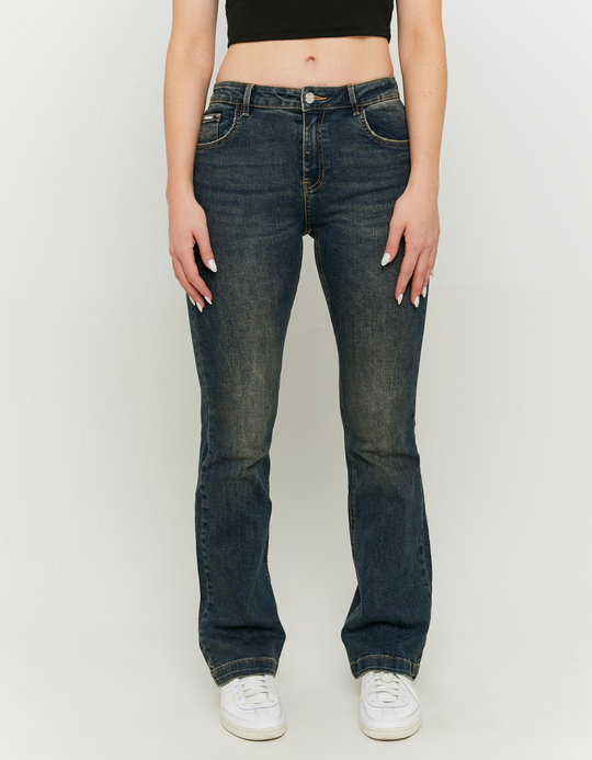TALLY WEiJL, Blaue Mid Waist Bootcut Jeans for Women