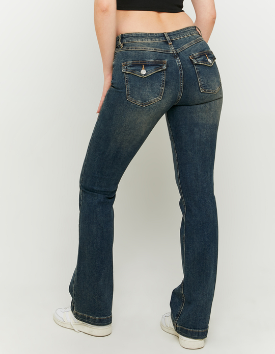 TALLY WEiJL, Blaue Mid Waist Bootcut Jeans for Women