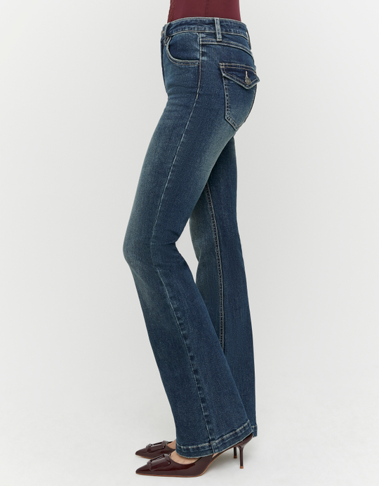 TALLY WEiJL, Jean Bootcut Bleu for Women