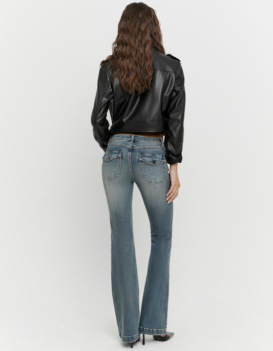 TALLY WEiJL, Jeans Bootcut Blu a Vita Media for Women