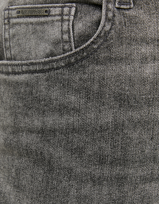 TALLY WEiJL, Graue Mid Waist Bootcut Jeans for Women