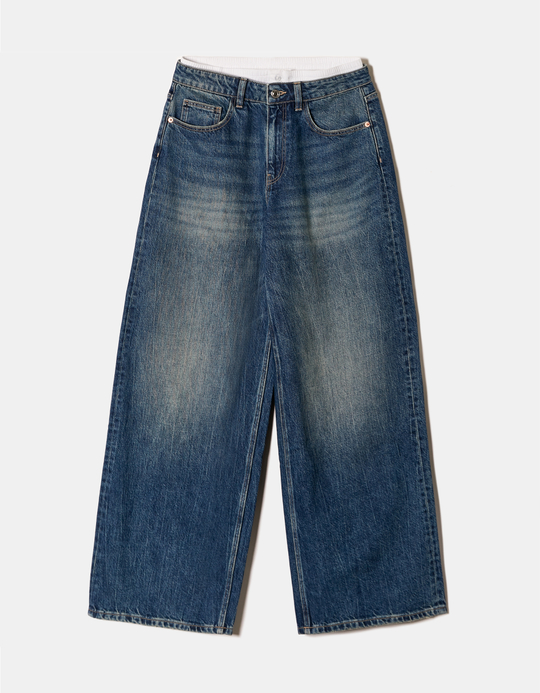 TALLY WEiJL, Loose Baggy Jeans with Boxer Detail for Women