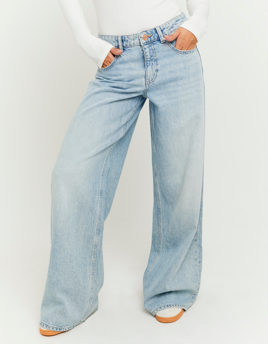 TALLY WEiJL, Mid Waist Wide Leg Jeans for Women