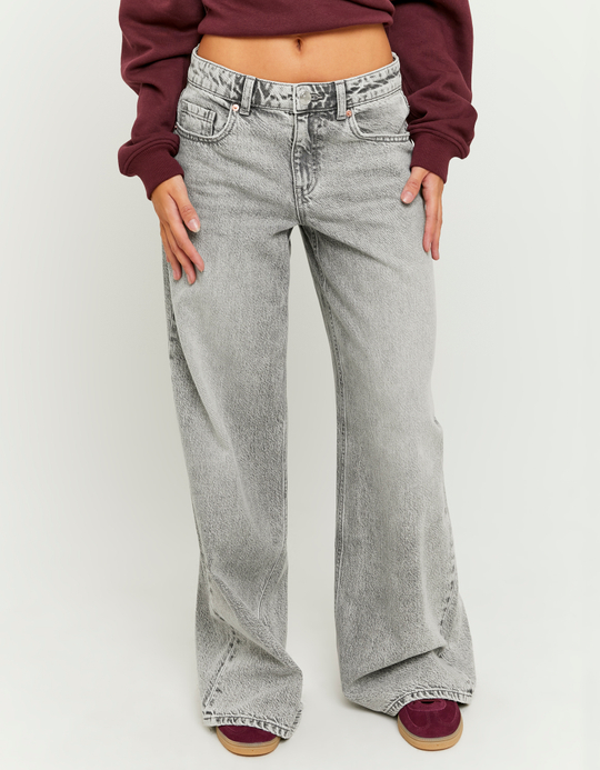 TALLY WEiJL, Mid Waist Wide Leg Jeans for Women