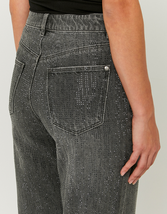TALLY WEiJL, Grey High Waist Straight Leg Jeans for Women