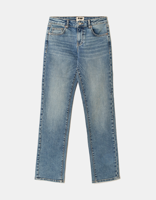 TALLY WEiJL, Blue Mid Waist Slim Jeans for Women