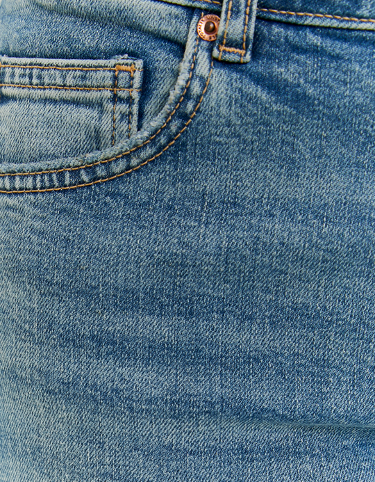 TALLY WEiJL, Blue Mid Waist Slim Jeans for Women