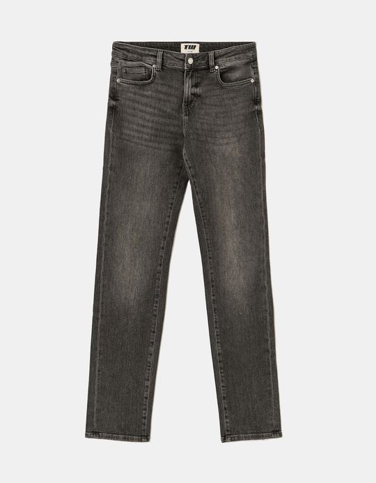 TALLY WEiJL, Grey Mid Waist Slim Jeans for Women
