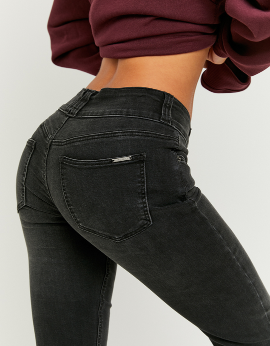 TALLY WEiJL, Jeans Bootcut Taille Basse Noir for Women