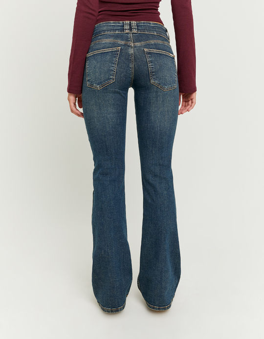 TALLY WEiJL, Blue Low Waist Bootcut Jeans for Women