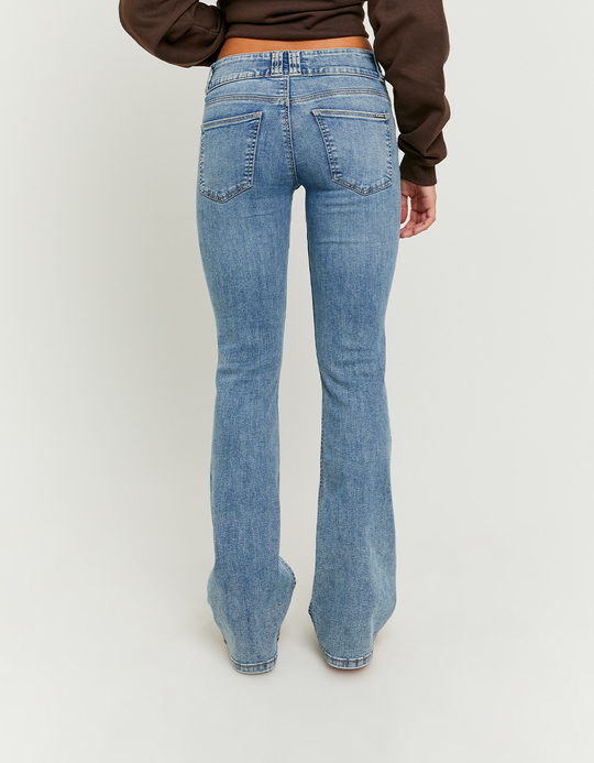 TALLY WEiJL, Blaue Low-Waist Bootcut-Jeans for Women