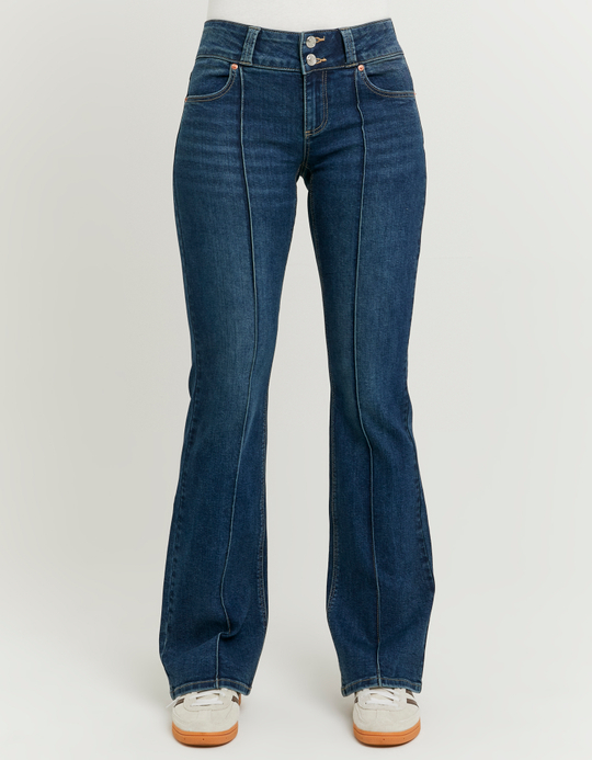 TALLY WEiJL, Jean Flare Taille Basse Bleu for Women