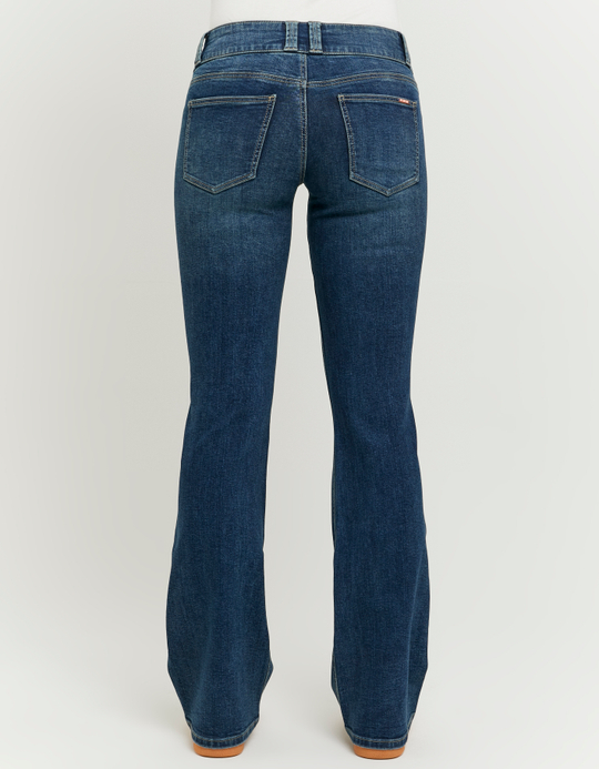 TALLY WEiJL, Jeans Blu a Vita Bassa a Zampa for Women