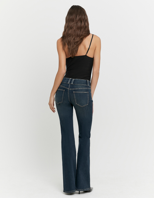 TALLY WEiJL, Blue Low Waist Flare Jeans for Women