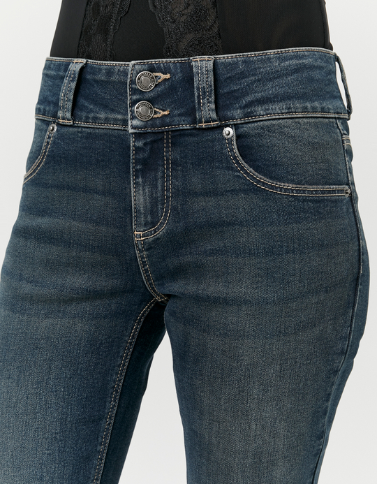 TALLY WEiJL, Blue Low Waist Flare Jeans for Women