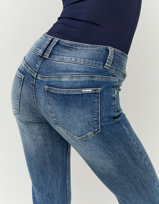 TALLY WEiJL, Blue Low-Waist Flare Jeans for Women