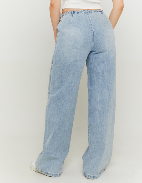 TALLY WEiJL, Hellblaue Wide Leg Pyjamas-Style Jeans for Women