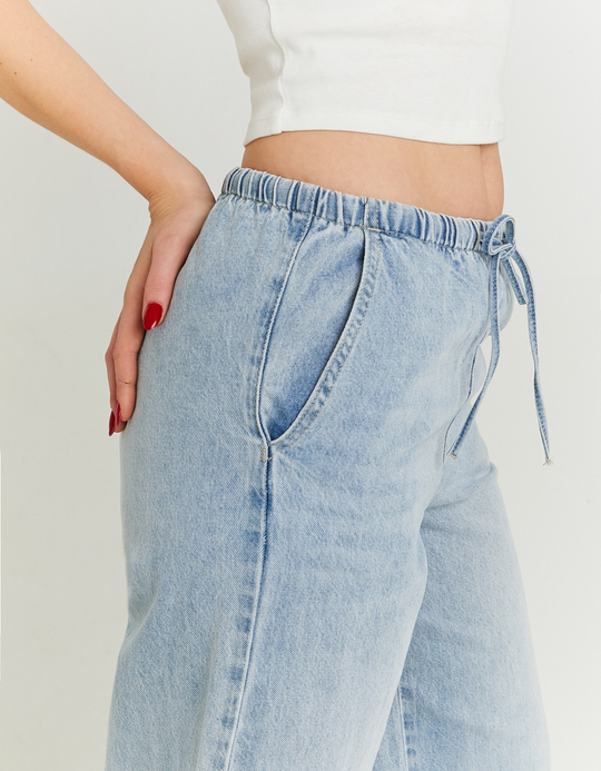 TALLY WEiJL, Hellblaue Wide Leg Pyjamas-Style Jeans for Women