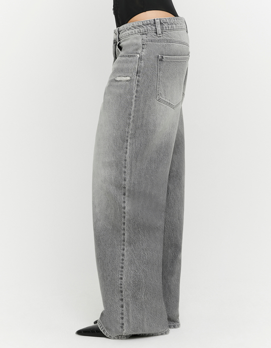 TALLY WEiJL, Graue Low-Waist Baggy Jeans for Women