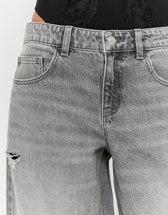 TALLY WEiJL, Graue Low-Waist Baggy Jeans for Women