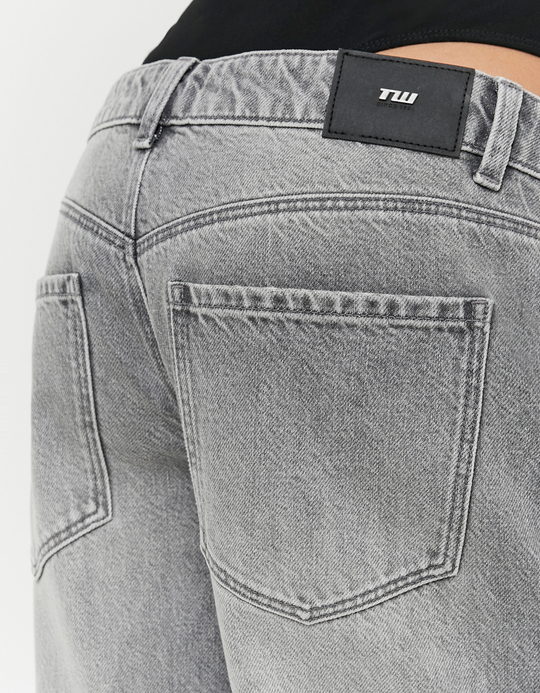 TALLY WEiJL, Graue Low-Waist Baggy Jeans for Women