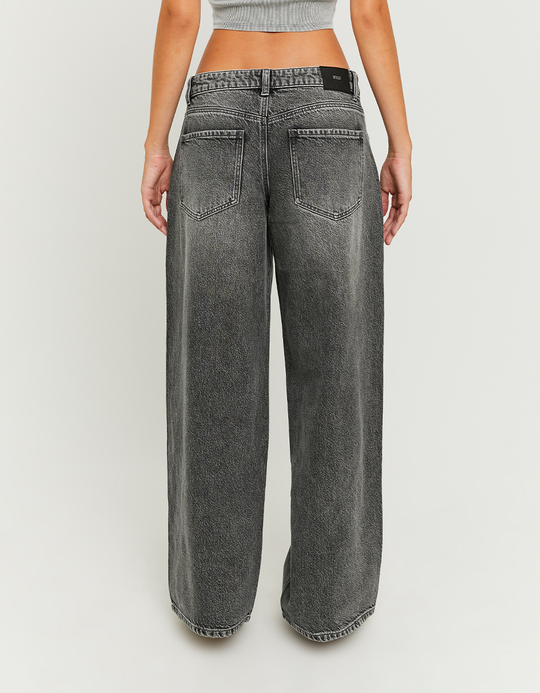TALLY WEiJL, Graue Low-Waist Baggy Jeans for Women