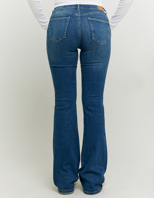 TALLY WEiJL, Dark Blue Push Up Flare Jeans for Women