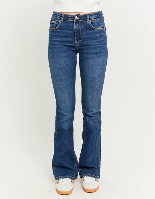 TALLY WEiJL, Blue Push Up Flare Jeans for Women