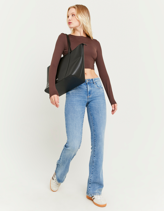 TALLY WEiJL, Blue Push Up Flare Jeans for Women