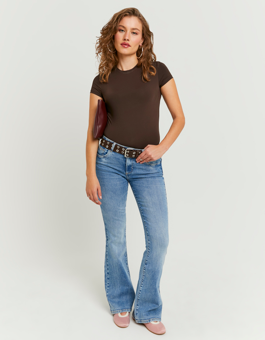 TALLY WEiJL, Blue Push Up Flare Jeans for Women