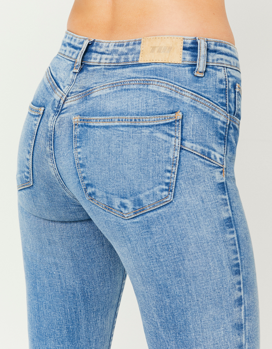 TALLY WEiJL, Blue Push Up Flare Jeans for Women