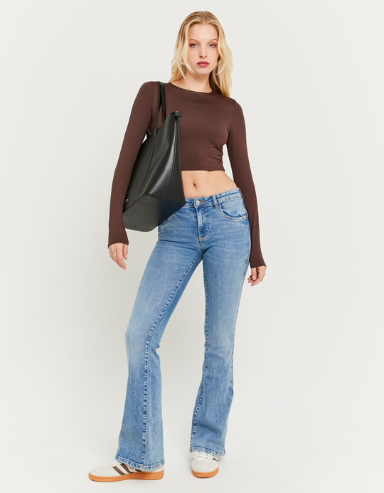 TALLY WEiJL, Blue Push Up Flare Jeans for Women
